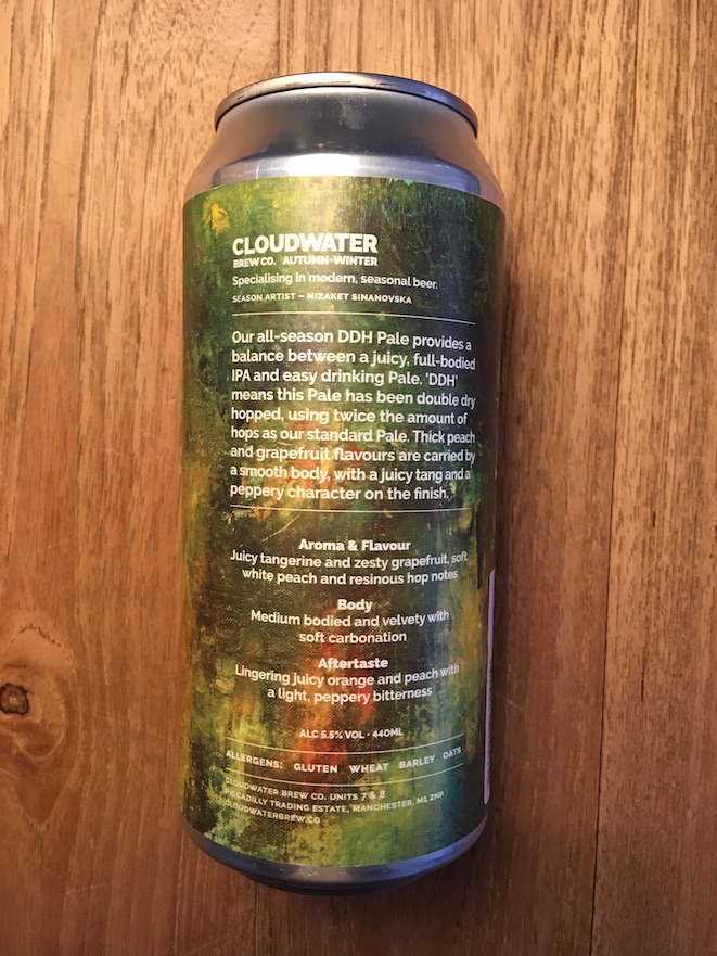 Cloudwater Dose Rückseite